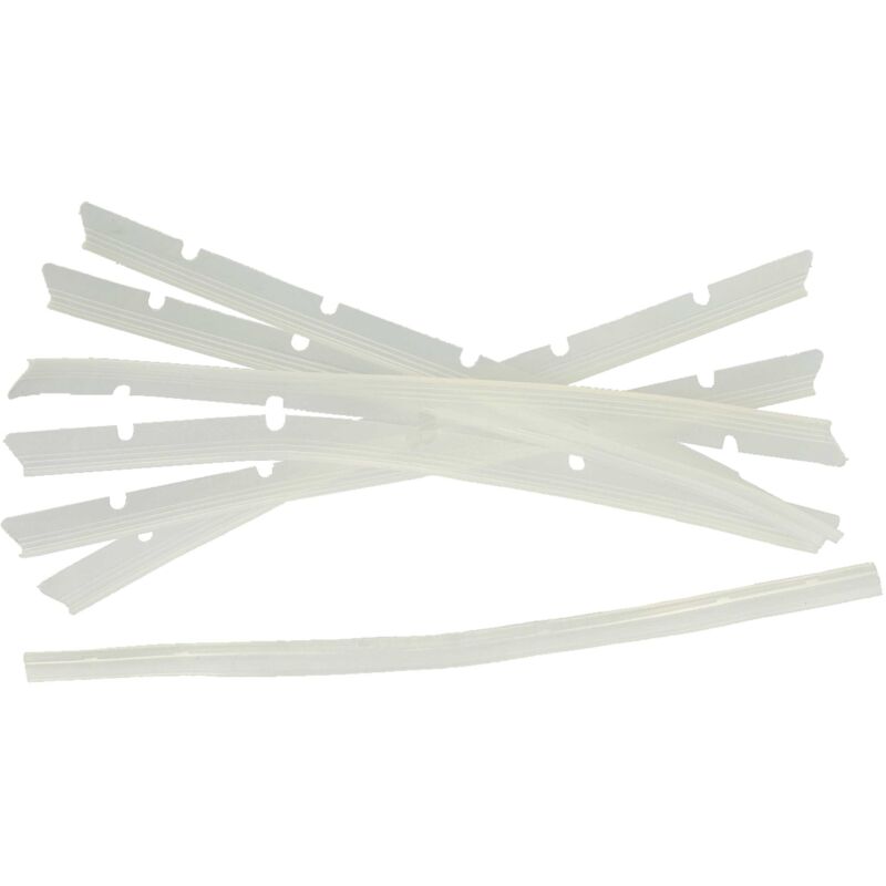 Vhbw - 6x Gummilippen kompatibel mit Neato Botvac D75 Saugroboter - Austausch-Lamellen Set inkl. Abzieher, transparent
