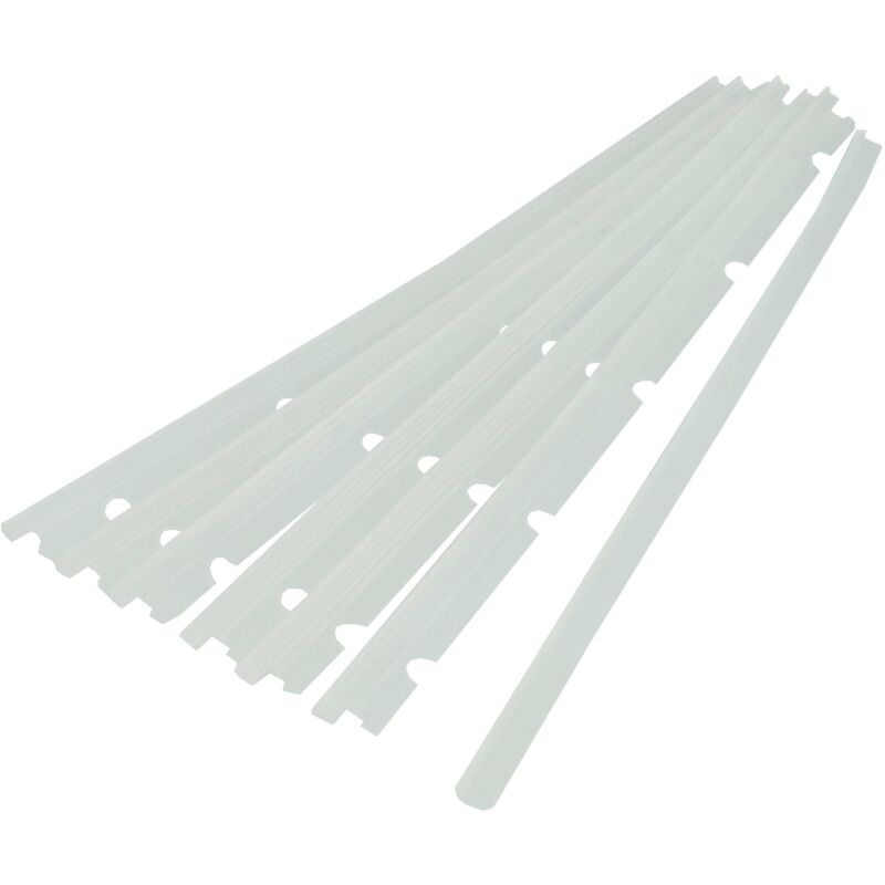 Vhbw - 6x Gummilippen kompatibel mit Neato XV-15, XV-21, XV-25 Saugroboter - Austausch-Lamellen Set inkl. Abzieher, weiß