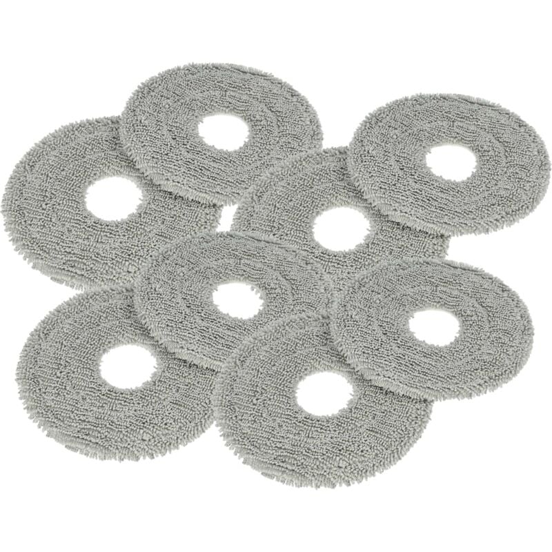 Vhbw - 8x Wischtuch kompatibel mit Dreame L40 Ultra Wischroboter, Putzroboter - Mopptuch, Wischmopp-Pad - Mikrofaser-Pad
