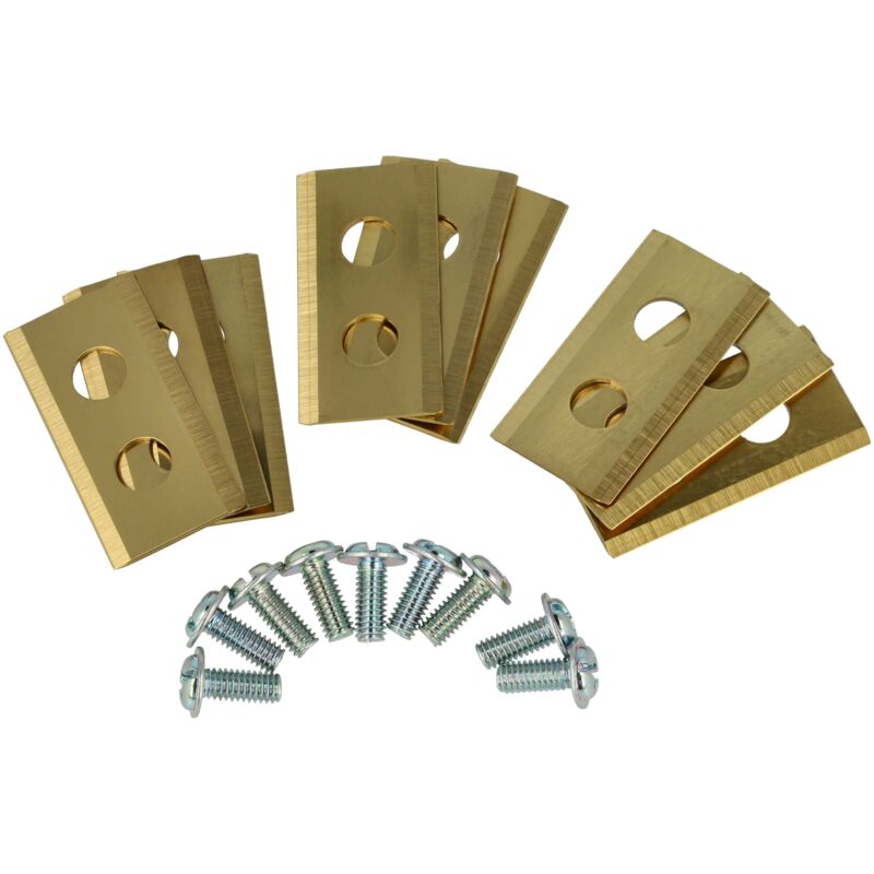 9x Messer Klingen kompatibel mit Worx Landroid L1500i, M500 b, M1000, M1000i, M800, S500i, m WG794E, WA0176, WA0190 Mähroboter uvm. (Titan, 0.75mm)