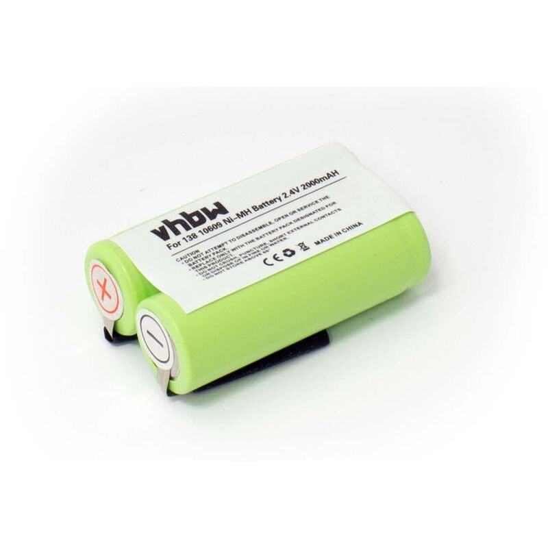 Vhbw - Akku Ersatz für 138 10609 für Rasierer Haarschneider (2000mAh, 2,4V, NiMH)