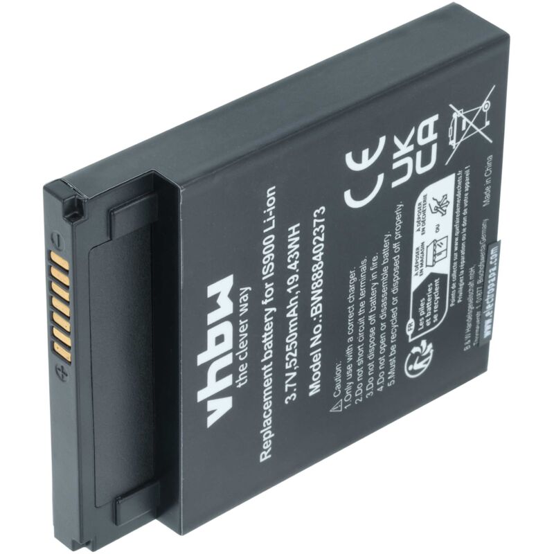 Vhbw - Akku Ersatz für Pax IS900 für Kartenleser, nfc Smart Card Reader, Lesegerät (5250 mAh, 3,7 v, Li-Ion)