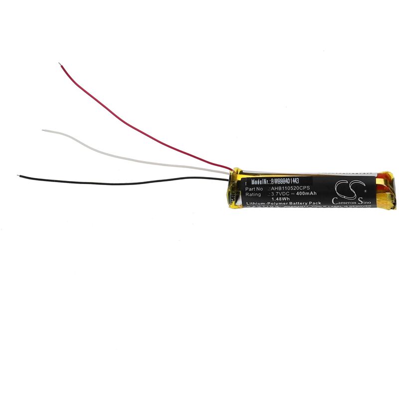 Vhbw - Akku kompatibel mit Bose QuietComfort 35 ii, 35, 45 Wireless Headset Kopfhörer (400 mAh, 3,7 v, Li-Polymer)