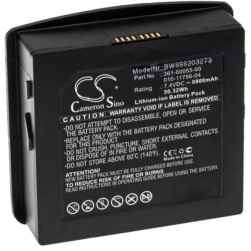 Akku Ersatz für Garmin 010-11756-04, 361-00055-00 für gps Navigation Navi (6800mAh, 7,4V, Li-Ion) - Vhbw