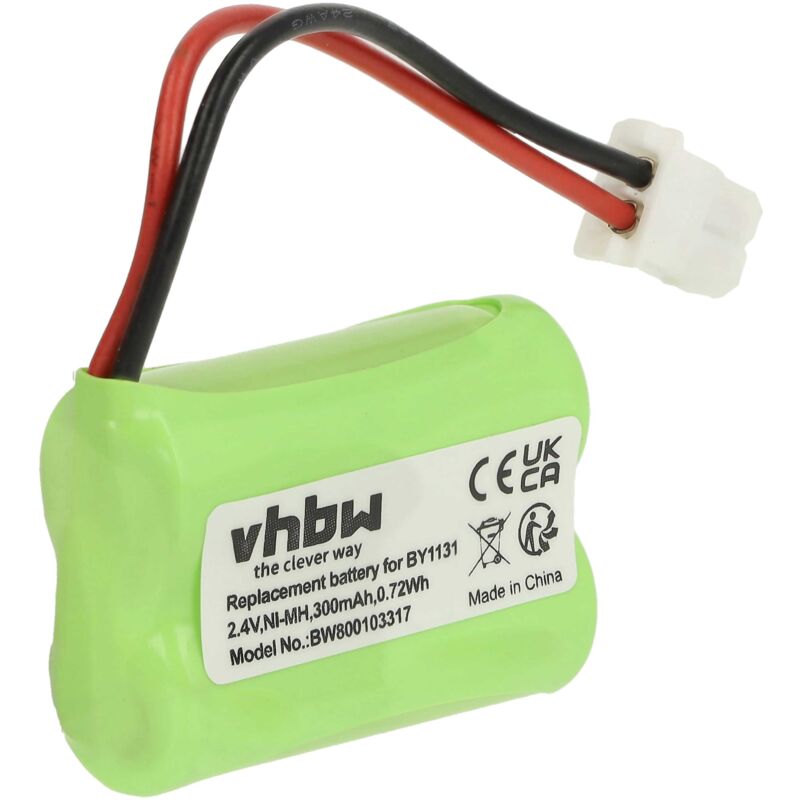 Vhbw - Akku Ersatz für Motorola BY1131 für Babyphone Babytalker (300mAh, 2,4V, NiMH)