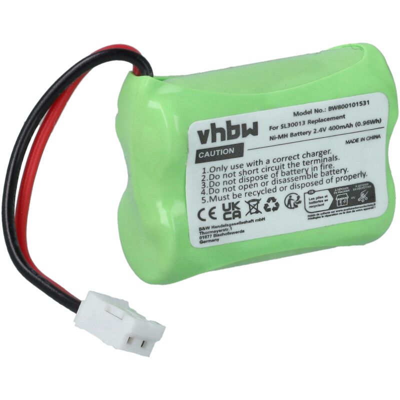 Vhbw - Akku Ersatz für SL30013 für schnurlos Festnetz Telefon (400mAh, 2,4V, NiMH)