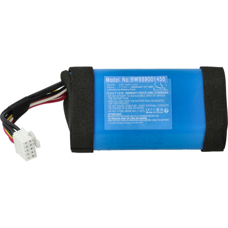 Vhbw - Akku Ersatz für jbl GSP-1S3P-CH4D für Lautsprecher Boxen Speaker (10200 mAh, 3,7 v, Li-Ion)