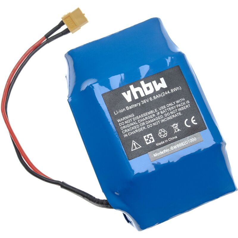 Vhbw - 1x Akku kompatibel mit Razor E-Scooter, Hoverboard (6800 mAh, 36 v, Li-Ion)