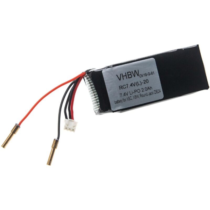 Vhbw - Akku Ersatz für Syma 903480 für Drohne Multicopter Quadrocopter (2000 mAh, 7,4 v, Li-Polymer)