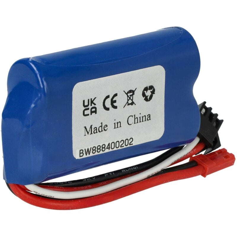 Vhbw - Akku für Modellbau z.B. Racing Car, Helikopter, Flugzeug (350mAh, 6,4V, Li-Ion, 55 x 39 x 17 mm, bec)