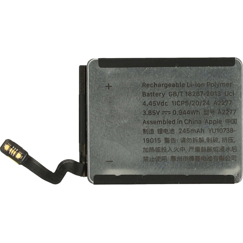 Vhbw - Akku kompatibel mit Apple MWWP2LLA, Watch Serie 5 40mm Smartwatch Uhr Fitnessarmband (245mAh, 3,85V, Li-Polymer) + Werkzeug-Set