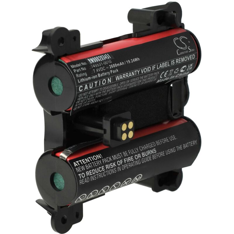 Akku kompatibel mit Bose SoundLink Revolve+, Revolve Plus Lautsprecher Boxen Speaker (2600mAh, 7,4V, Li-Ion) - Vhbw