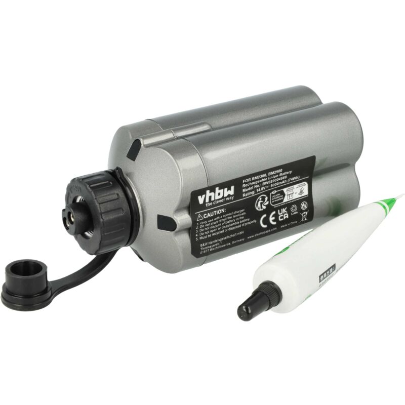 Vhbw - Akku kompatibel mit Daiwa Tanacom 500, 750, Hyper 500FE, Bull 750, 1000 Angelrolle (5000 mAh, 14,8 v, Li-Ion)
