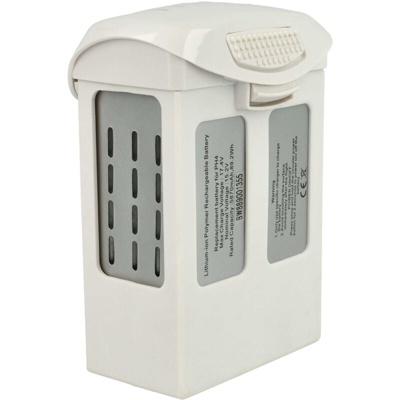 Akku kompatibel mit dji Phantom 4 Advanced, 4 Pro Obsidian, 4 Plus, 4 Pro Plus Drohne Multicopter Quadrocopter (5870 mAh, 15,2 v, Li-Polymer) - Vhbw