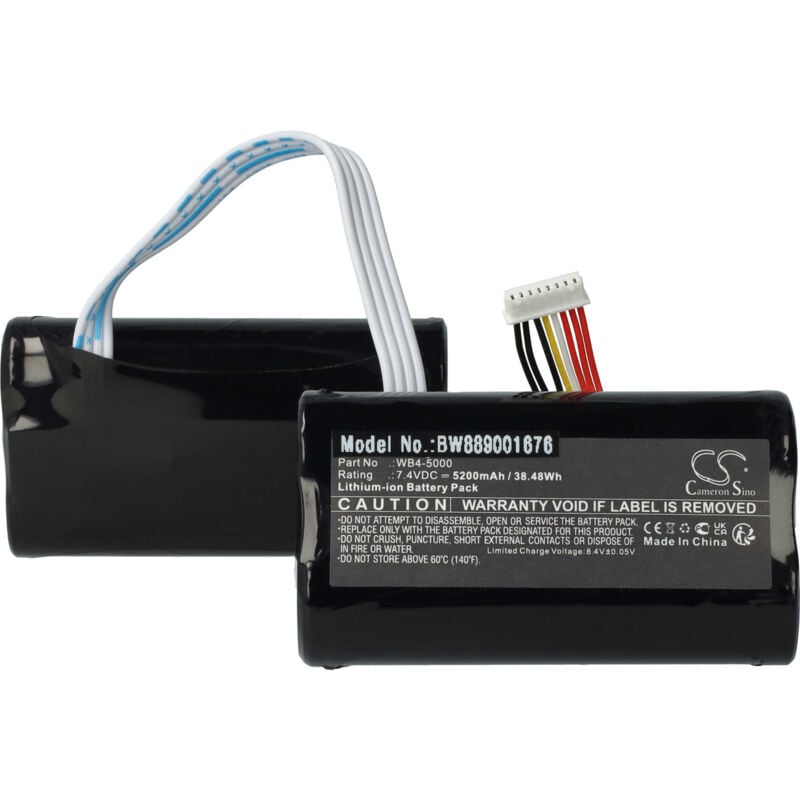 Vhbw - Akku kompatibel mit dji RC1A Drohne Controller (5200 mAh, 7,4 v, Li-Ion)