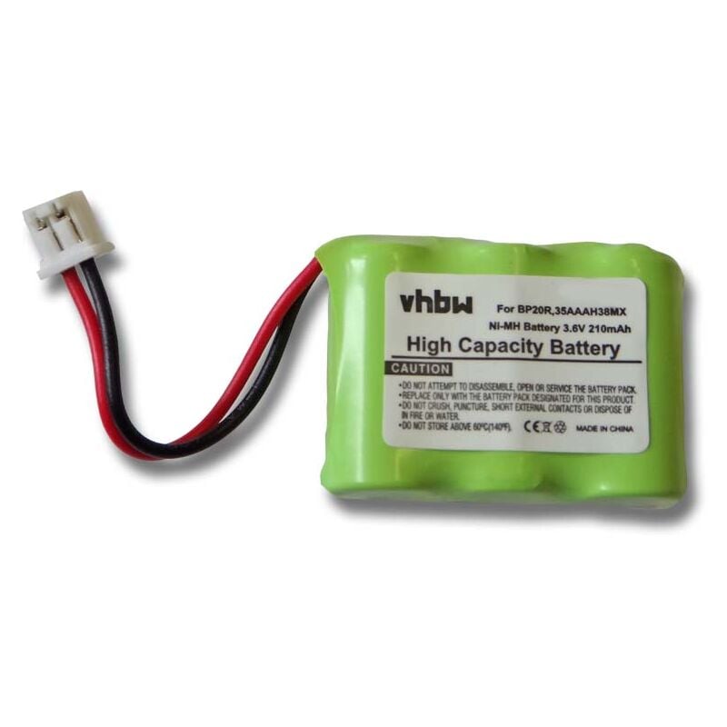 Vhbw - Akku kompatibel mit Dogtra Receiver 7002M, Receiver EF-3000 Old, YS-200 Collar Hundehalsband Hunde-Trainer (210mAh, 3,6V, NiMH)