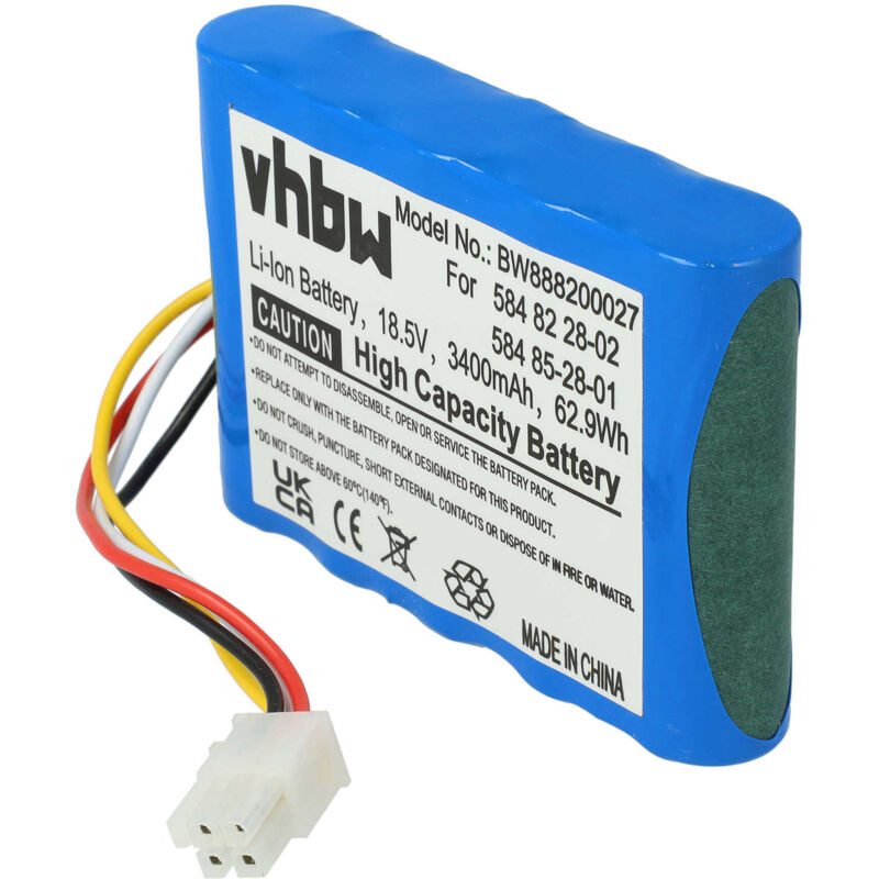 Akku kompatibel mit Gardena Smart Sileno free 800, Smart Sileno free 600 Rasenmäher (3400mAh 18,5V Li-Ion) - Vhbw