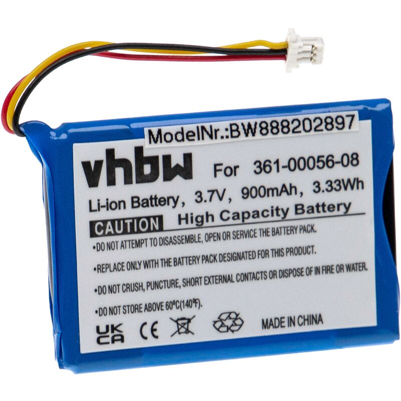 Vhbw - Akku kompatibel mit Garmin Drive 50, 51 gps Navigation Navi (900mAh, 3,7V, Li-Ion)
