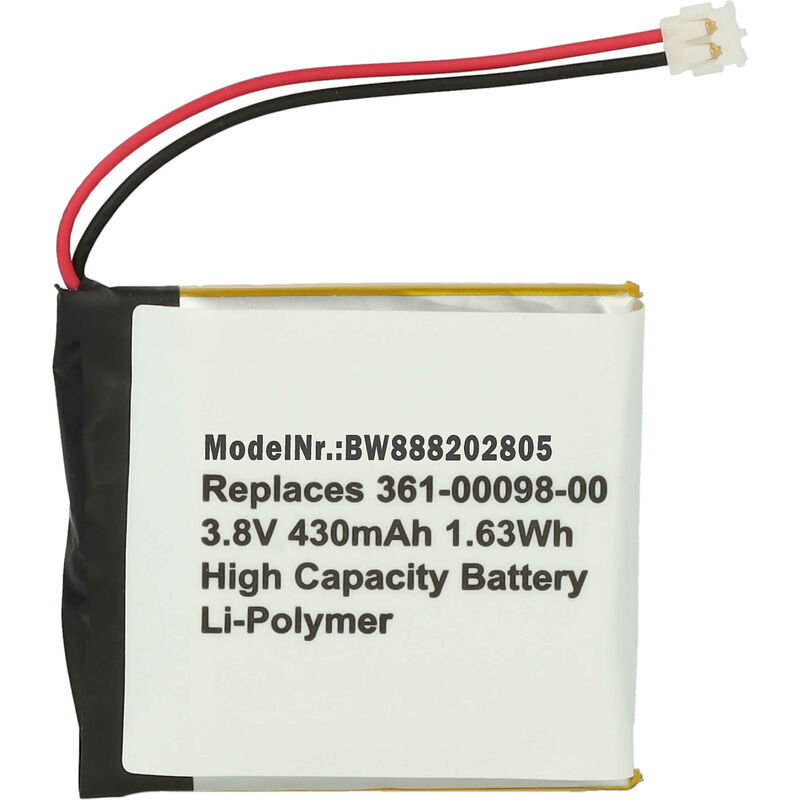 Vhbw - Akku kompatibel mit Garmin Fenix 5X, Fenix 5X Running Smartwatch Uhr Fitnessarmband (430mAh, 3,8V, Li-Polymer) + Werkzeug-Set