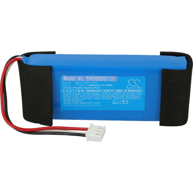 Vhbw - Akku kompatibel mit Harman/Kardon Esquire Lautsprecher Boxen Speaker (3400mAh, 7,4V, Li-Polymer)