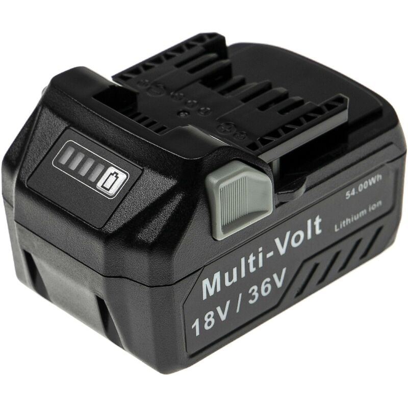 Vhbw - Akku kompatibel mit HiKOKI UR18DSAL, UR18DSDL, UR18DSL, UR18DSL2 Elektrowerkzeug (3000 / 1500 mAh, Li-Ion, 18 / 36 v)