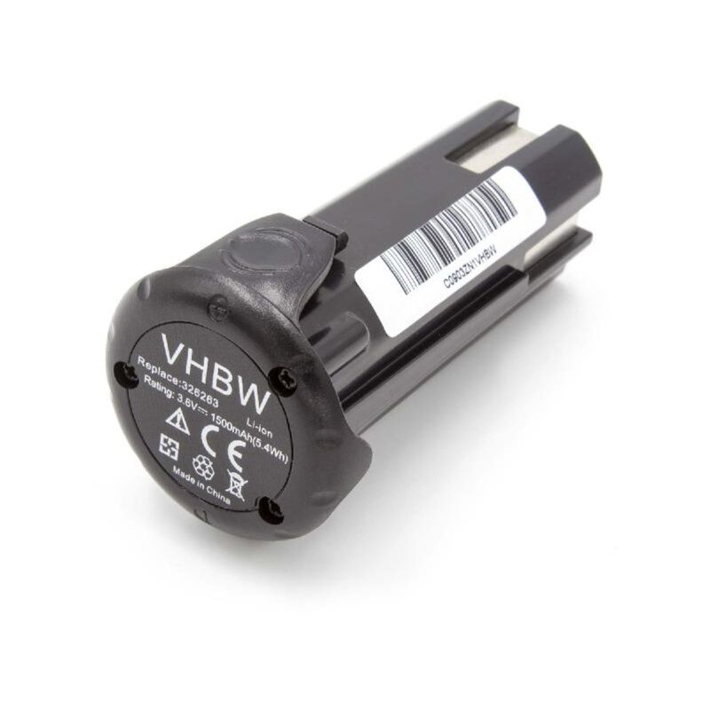 vhbw Akku kompatibel mit Hitachi / Hikoki NT50GSP9, NT65GAP9, NT65GBP9, NT65GSP9 Elektrowerkzeug (1500 mAh, Li-Ion, 3,6 V)
