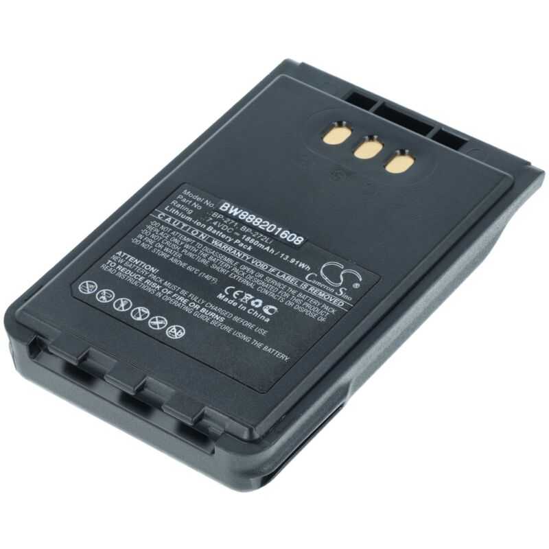 vhbw 1x Akku kompatibel mit Icom ID-31E, ID-31A, ID-51E, ID-51A Funkgerät, Walkie Talkie (1880 mAh, 7,4 V, Li-Ion)