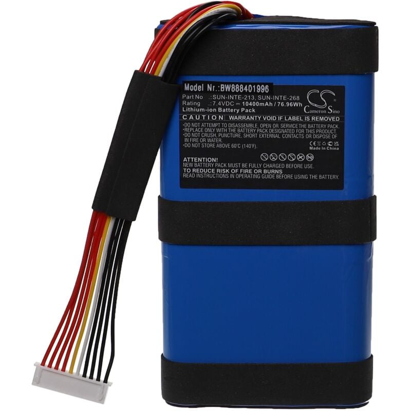 Vhbw - Akku kompatibel mit jbl Boombox 2 Lautsprecher Boxen Speaker (10400 mAh, 7,4 v, Li-Ion)