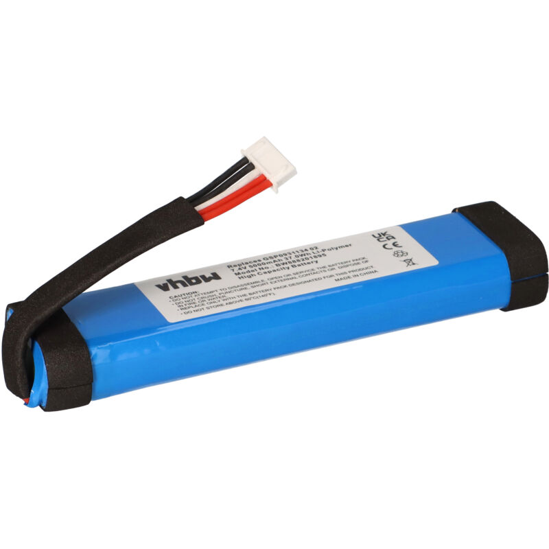 Vhbw - Akku kompatibel mit jbl Xtreme Splashproof Lautsprecher Boxen Speaker (5000 mAh, 7,4 v, Li-Polymer)