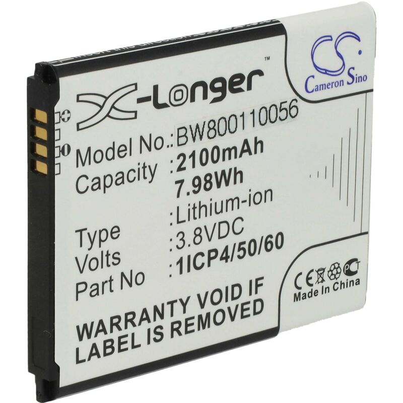 Vhbw - Akku kompatibel mit Kodak Cherish C525 Babyphone Babytalker (2100mAh, 3,8V, Li-Ion)