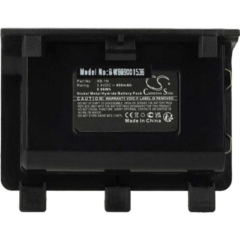 Vhbw - Akku kompatibel mit Microsoft Xbox One, Xbox One Elite, Xbox One s, Xbox One x Controller (400 mAh, 2,4 v, NiMH)