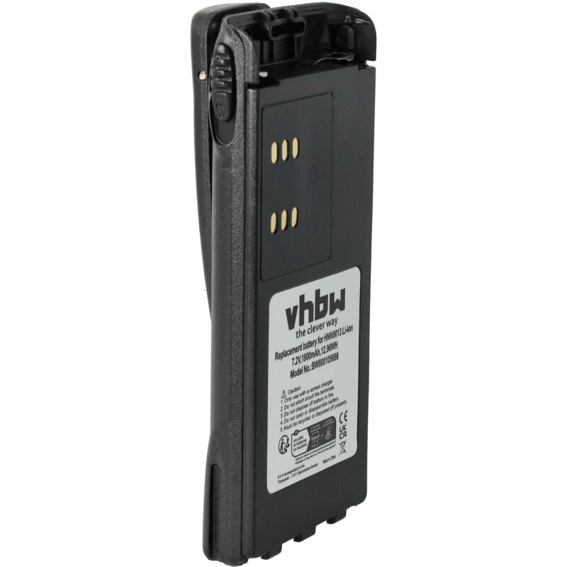 Vhbw - Akku kompatibel mit Motorola GP330 Funkgerät, Walkie Talkie (1800mAh, 7,2V, Li-Ion)
