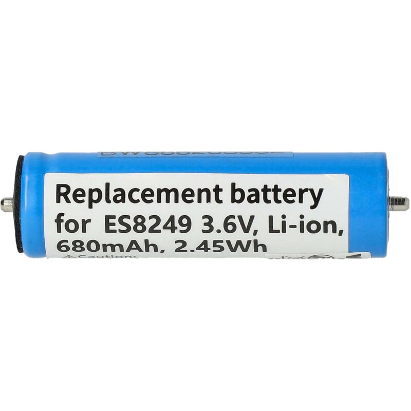 Vhbw - Akku kompatibel mit Panasonic ES-LV9Q, ES-RF31, es-rf 31, ESLV9Z, ESRF31 Rasierer Haarschneider (680mAh, 3,6V, Li-Ion)
