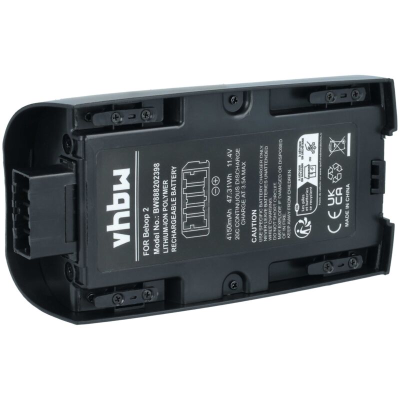 Vhbw - Akku kompatibel mit Parrot Bebop 2 Power Drohne Multicopter Quadrocopter (4150mAh, 11,4V, Li-Polymer)