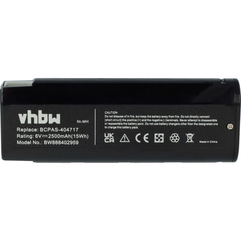 Vhbw - Akku kompatibel mit Paslode Impulse IM65A F16 Elektrowerkzeug, Streifennagler (2500 mAh, NiMH, 6 v)
