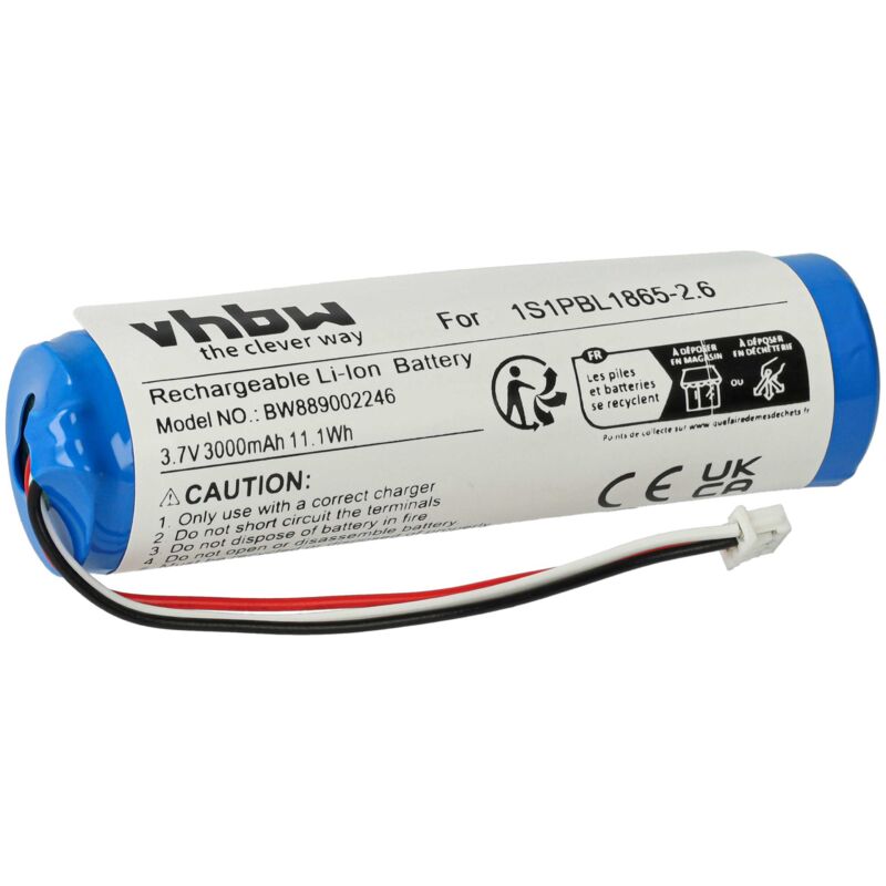 vhbw Akku kompatibel mit Philips Avent SCD843/26, SCD735/26, SCD733/26, SCD881/26, SCD833/26R1 Babyphone Babytalker (3000 mAh, 3,7 V, Li-Ion)