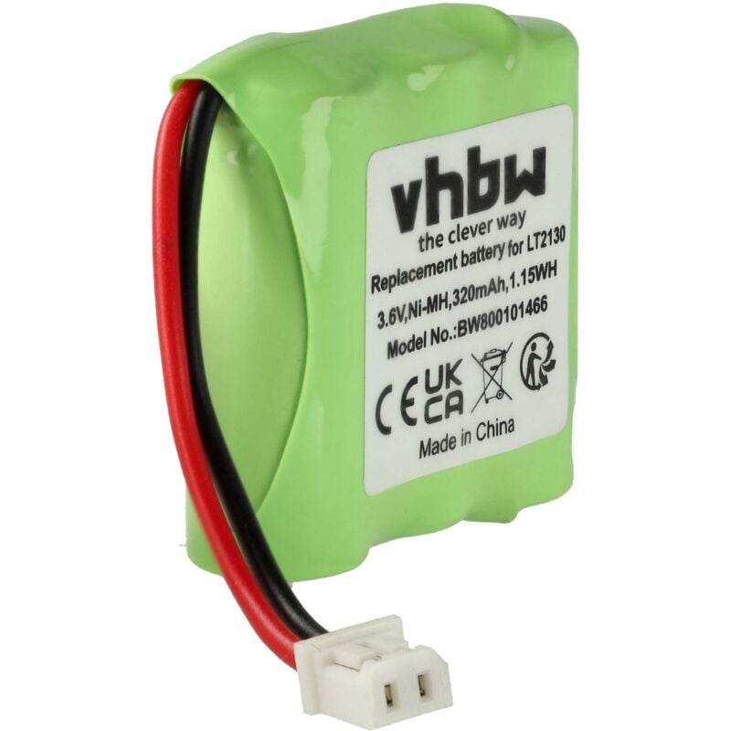 Vhbw - Akku kompatibel mit Sagem D15T, D10T schnurlos Festnetz Telefon (320 mAh, 3,6 v, NiMH) Grün