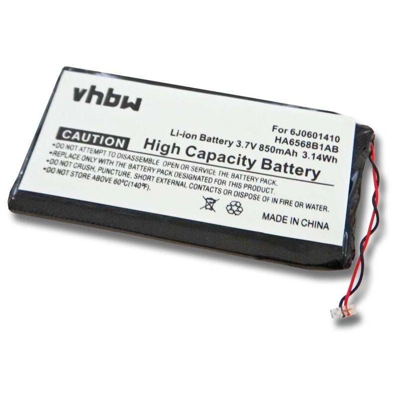 Vhbw - Akku kompatibel mit Samsung YP-Z5FZW/XSH, YP-Z5QB, YP-Z5QS MP3-Player Musik Player (850mAh, 3,7V, Li-Ion)