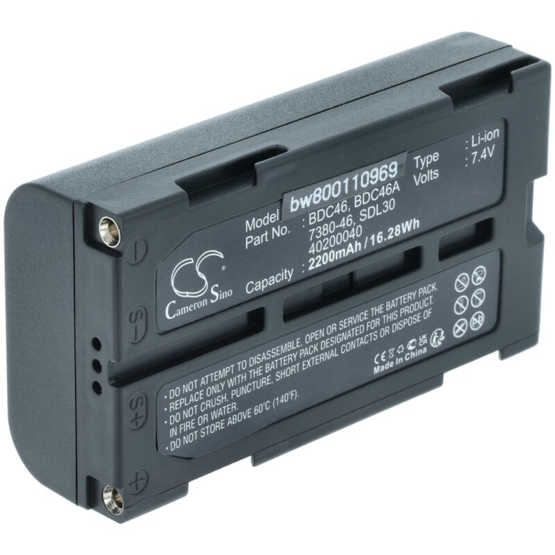 Vhbw - Akku kompatibel mit Sokkia SET600, set 600, SET610, set 610, set 610K, SET630, set 630 Messgerät (2200mAh, 7,4V, Li-Ion)