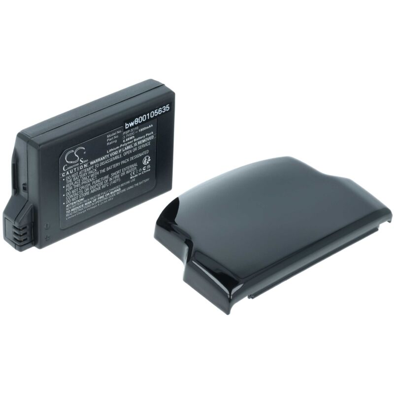 Vhbw - Akku Ersatz für Sony PSP-S110 für Spielekonsole (1800 mAh, 3,7 v, Li-Polymer)