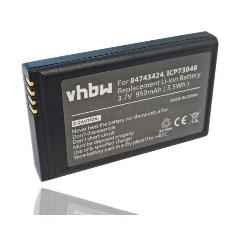 Vhbw - Akku kompatibel mit Spectralink 3040, 5020, 5040, 7202, 7212, 7502, 7520 schnurlos Festnetz Telefon (950mAh, 3,7V, Li-Ion)