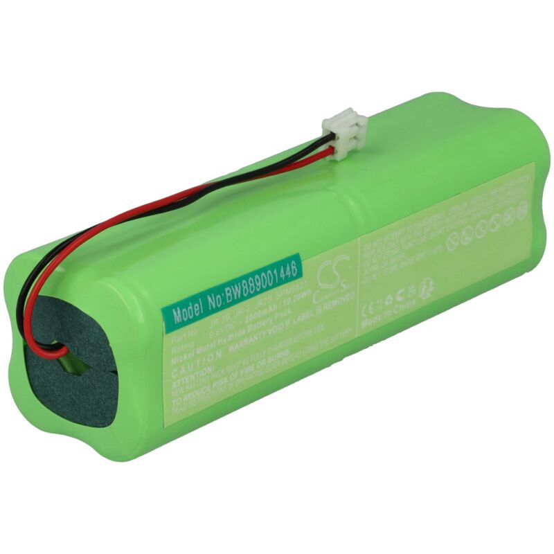 Vhbw - Akku kompatibel mit Spektrum dms 11X, DX6, DX7, jr 11X, X378A, X9303, XP6102, XP662 Drohne Controller (2000 mAh, 9,6 v, NiMH)