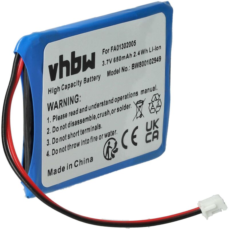 Vhbw - Akku kompatibel mit Swyx D210, D215, D843 schnurlos Festnetz Telefon (650mAh, 3,7V, Li-Ion)