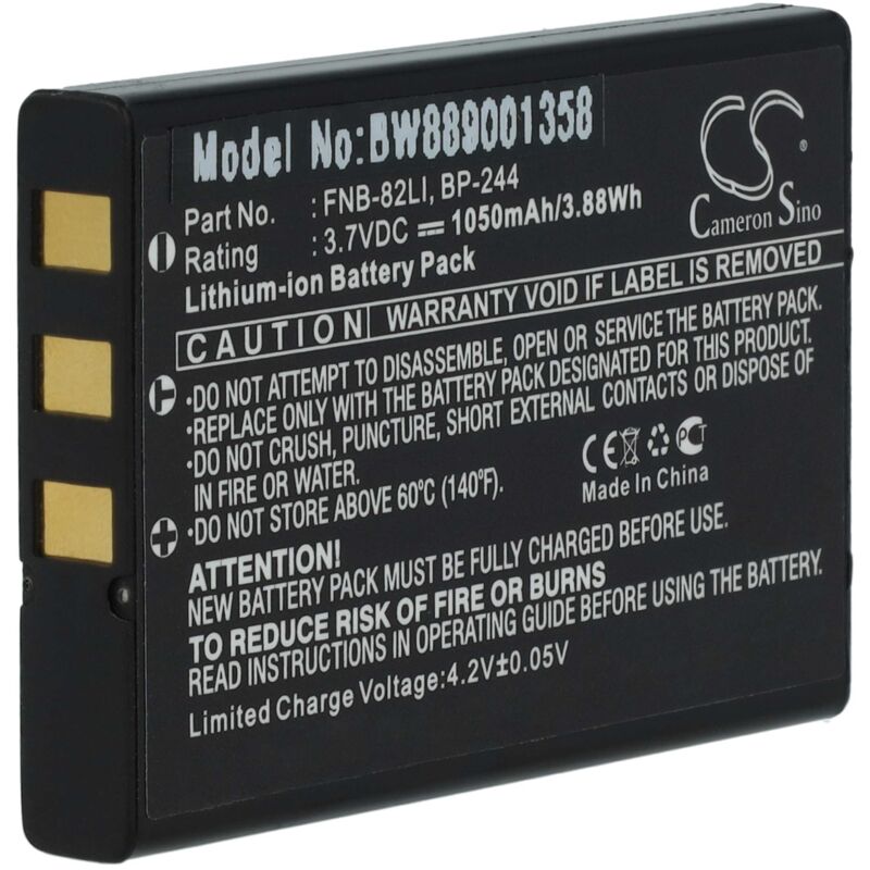 Vhbw - Akku kompatibel mit SystemGear MET-1000, MET-1000-101-00 Funkgerät, Walkie Talkie (1050mAh, 3,7V, Li-Ion)