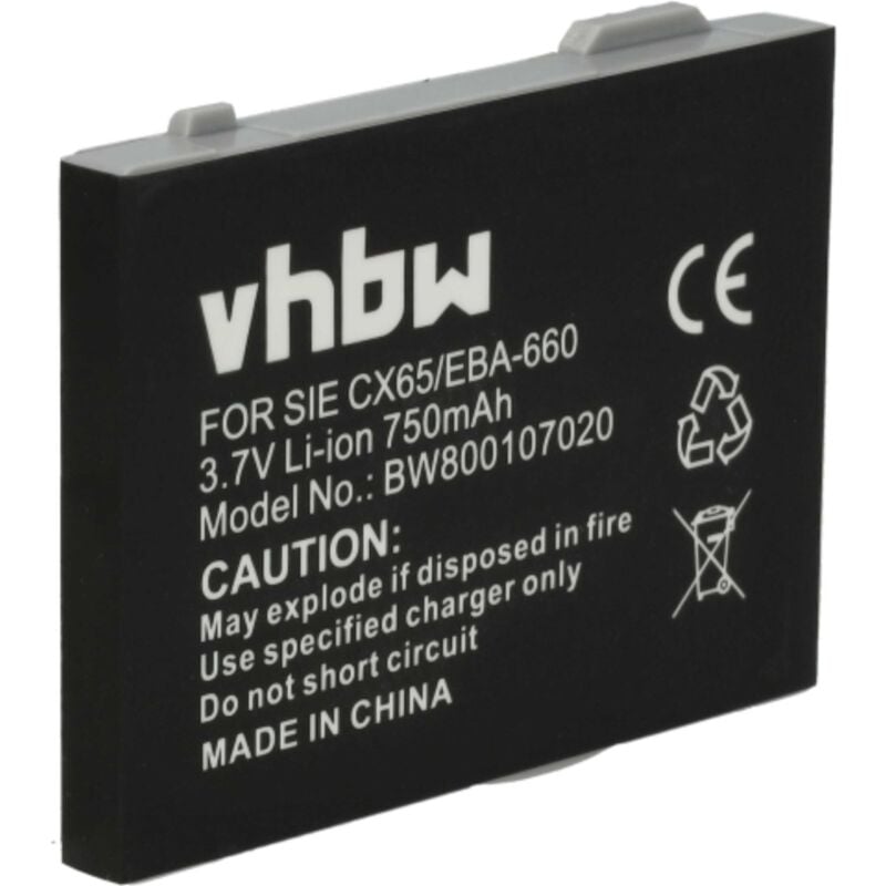 Vhbw - Akku kompatibel mit Unify Openstage M3, M3 Ex schnurlos Festnetz Telefon (750 mAh, 3,7 v, Li-Ion)