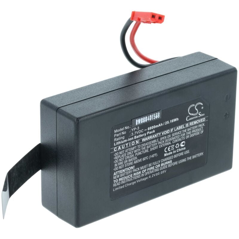 Vhbw - Akku kompatibel mit Yuneec Q500, ST10, ST10+ Chroma Ground Station Modellbau (6800mAh, 3,7V, Li-Ion)