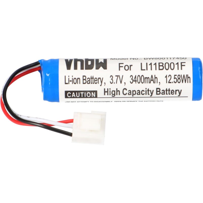 Vhbw - 1x Akku kompatibel mit Harman / Kardon Onyx Studio 1, 2 Lautsprecher Boxen Speaker (3400 mAh, 3,7 v, Li-Ion) - Ersatz für LI11B001F