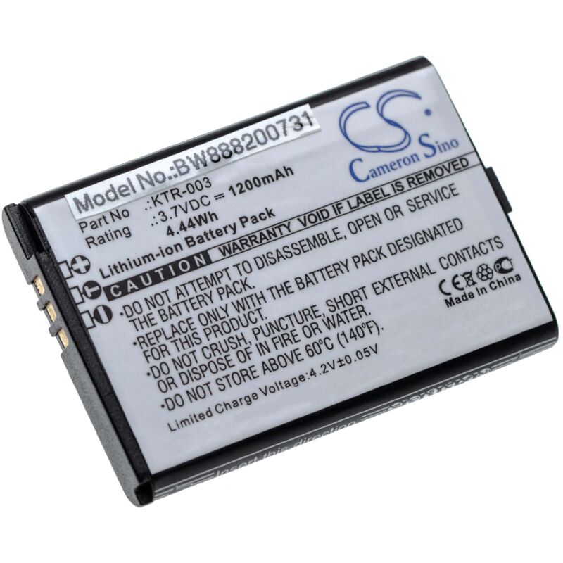 Vhbw - Akku kompatibel mit Nintendo NN3DS, MWH710A01, New 3DS Spielekonsole (1200 mAh, 3,7 v, Li-Ion)