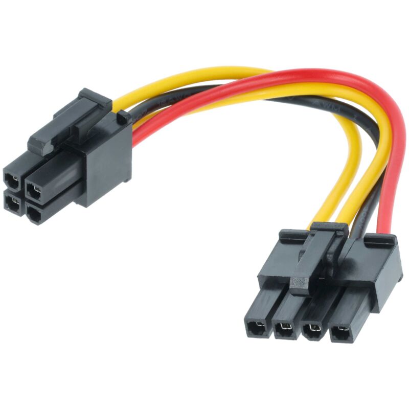 vhbw Anschlusskabel kompatibel mit Flymo EasiLife 500 (2020-2021), 200 (2020-2021) Mähroboter - Batterieanschlusskabel, 4-polig, 12 cm