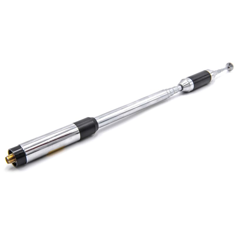 Vhbw - Antenne kompatibel mit Vertex/Yaesu VX-417, VX-420, VX-424, VX-427, VX-500 Funkgerät - Ausziehbar, 21 cm - 93 cm, sma Stecker, Schwarz